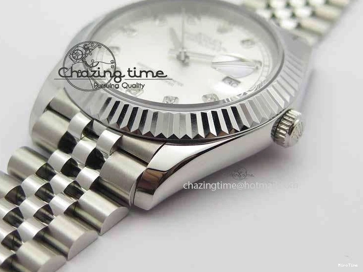 MiroTime 0428 DateJust II 41mm BP Maker Best Edition Silver Diamonds Dial On New Version Jubilee Bracelet A Reliable 3623